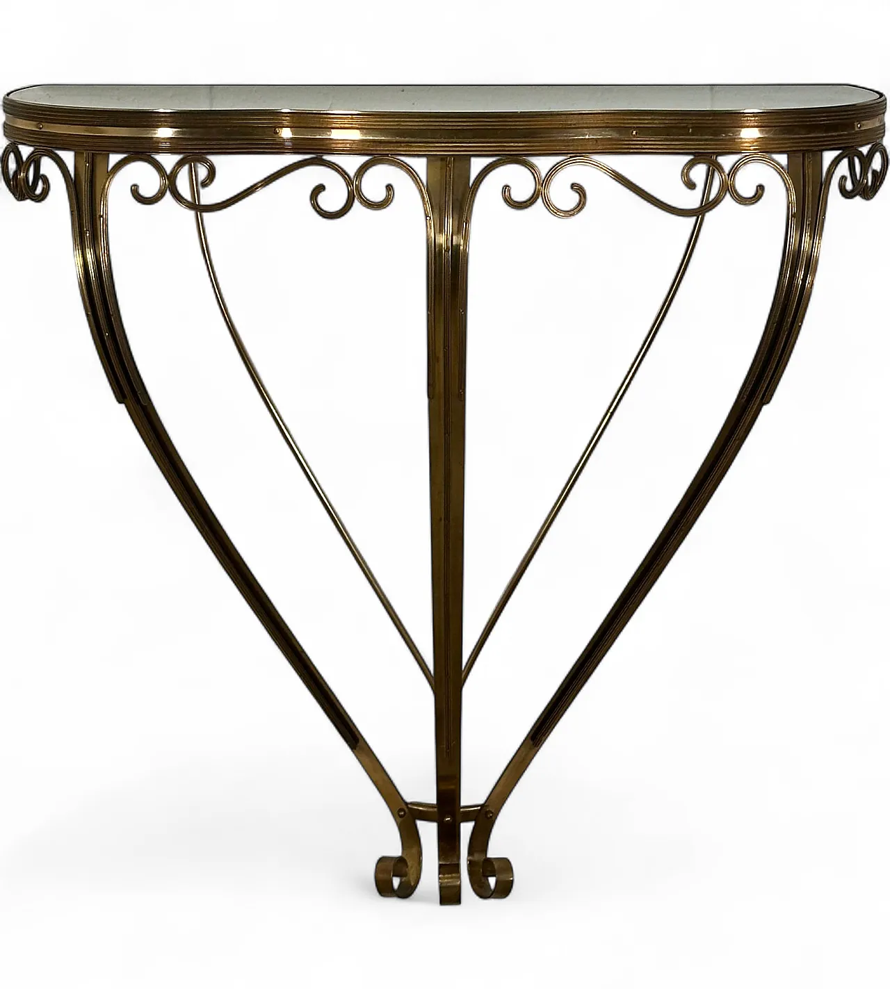 1960s brass console 14