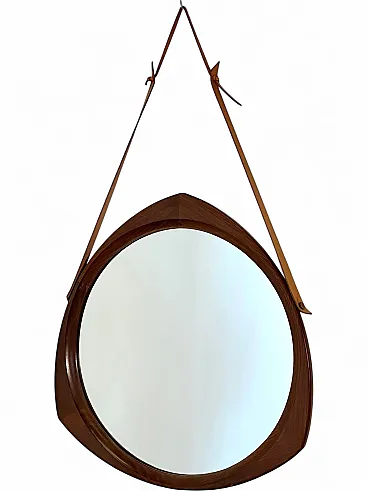 Teak mirror in the style of Campo and Graffi from the 70s