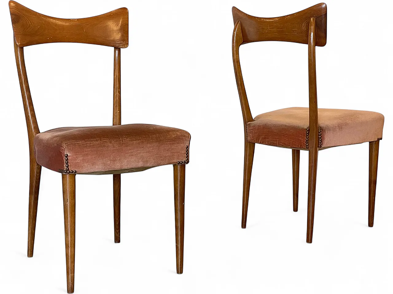 Pair of beech wood chairs, 1960s 16