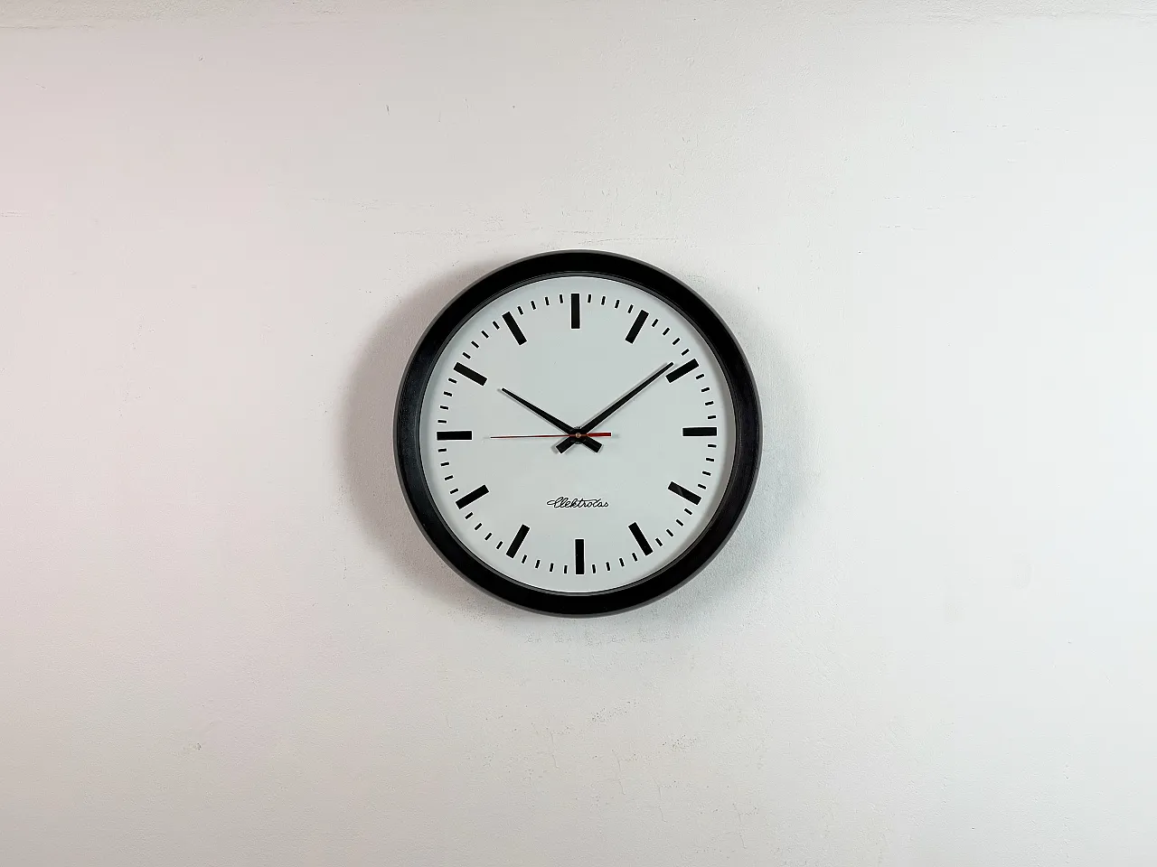 Industrial Bakelite Factory Wall Clock from Elektročas, 1990s 2