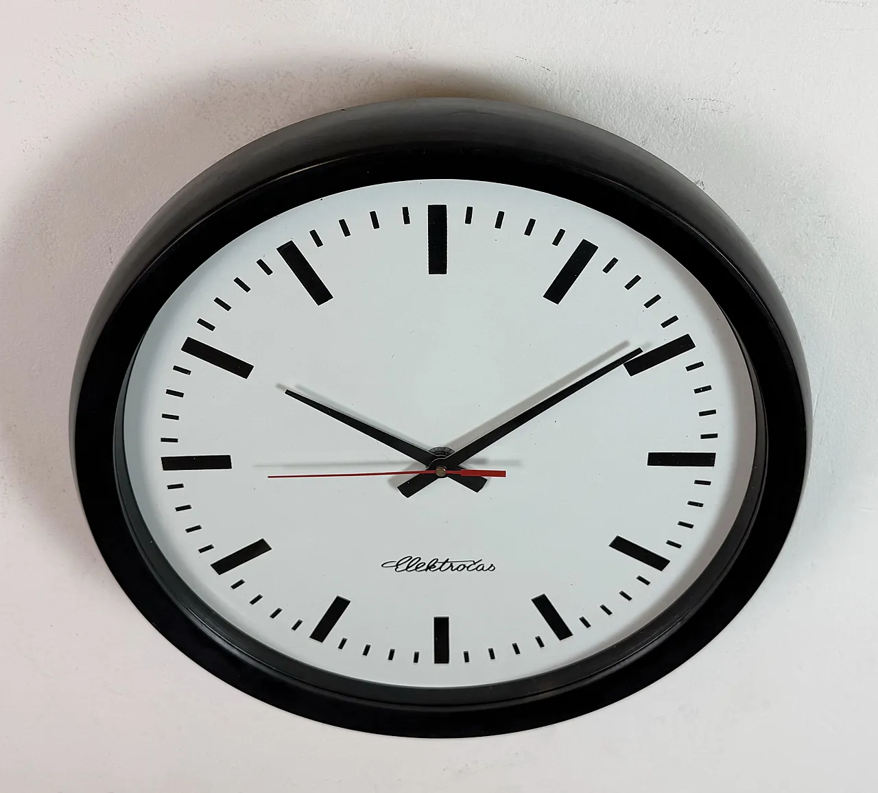 Industrial Bakelite Factory Wall Clock from Elektročas, 1990s 6