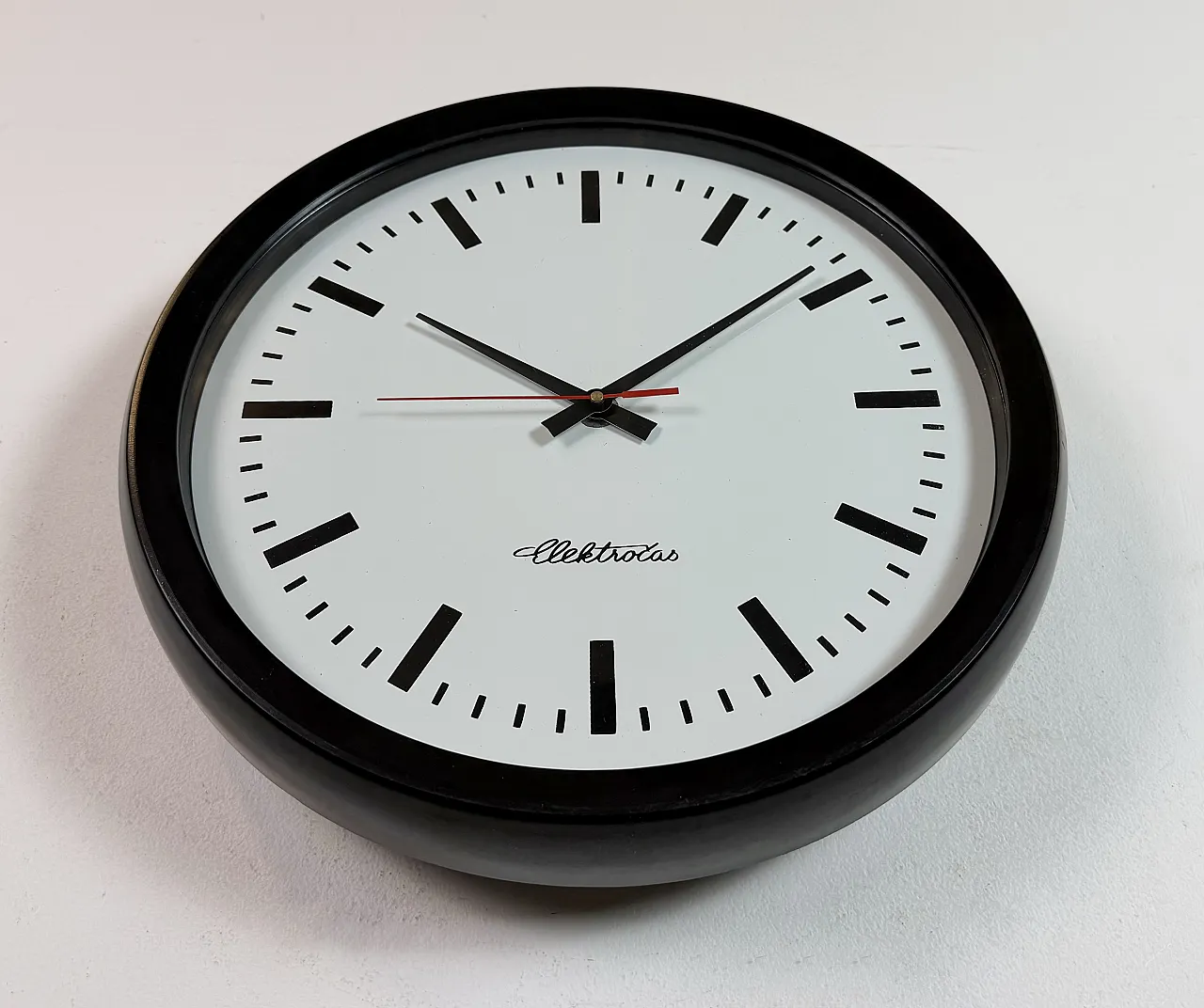 Industrial Bakelite Factory Wall Clock from Elektročas, 1990s 7