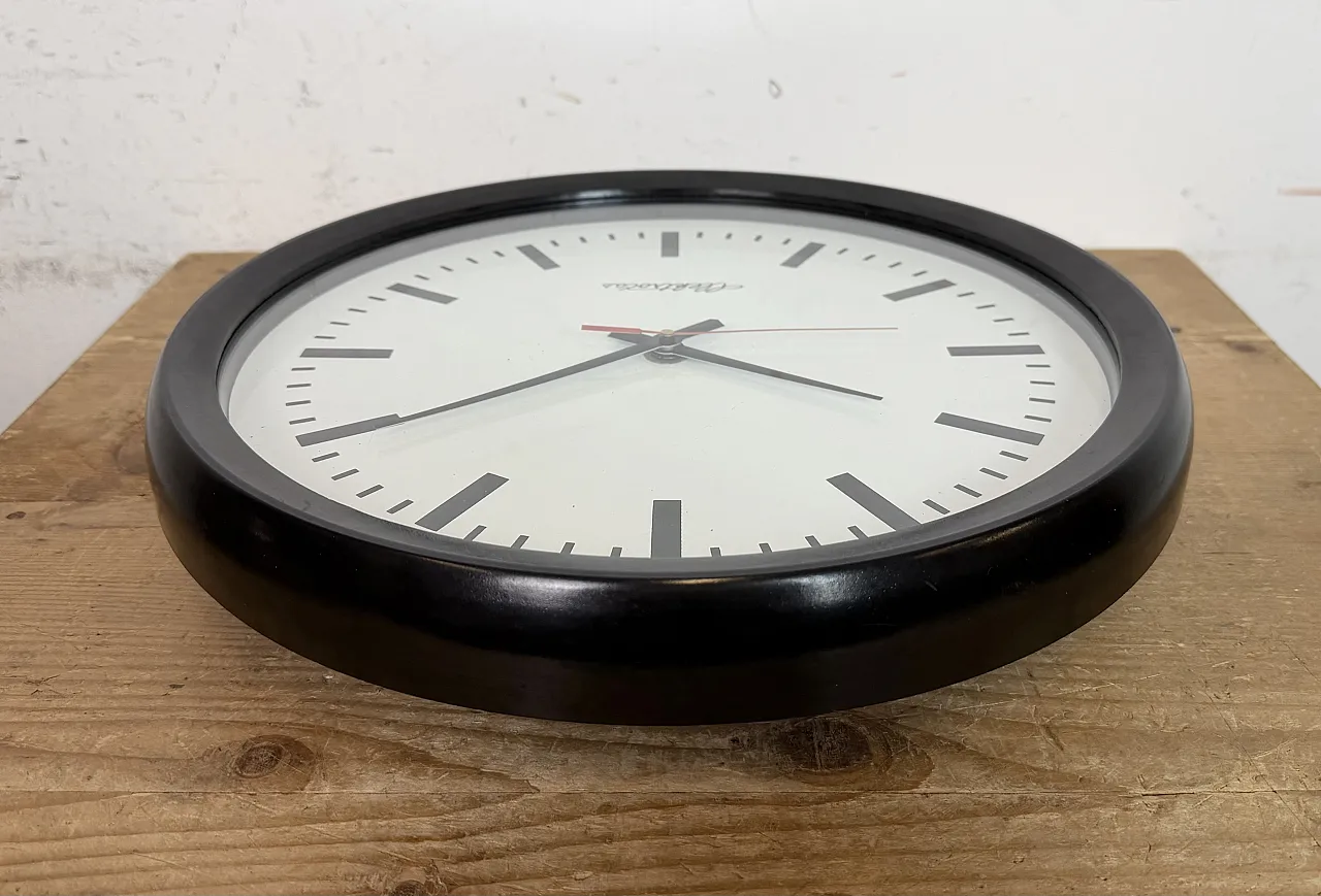 Industrial Bakelite Factory Wall Clock from Elektročas, 1990s 13