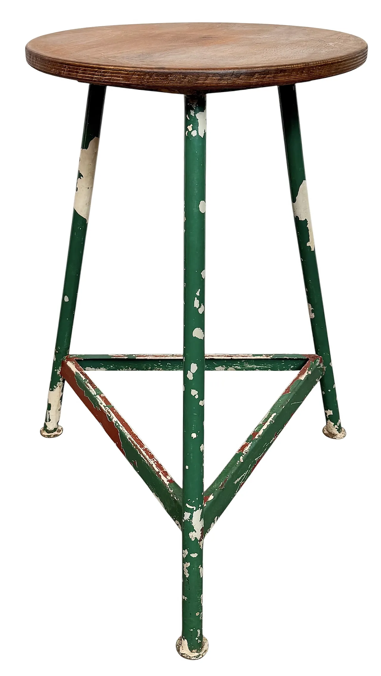 Green Industrial Workshop Stool, 1960s 1