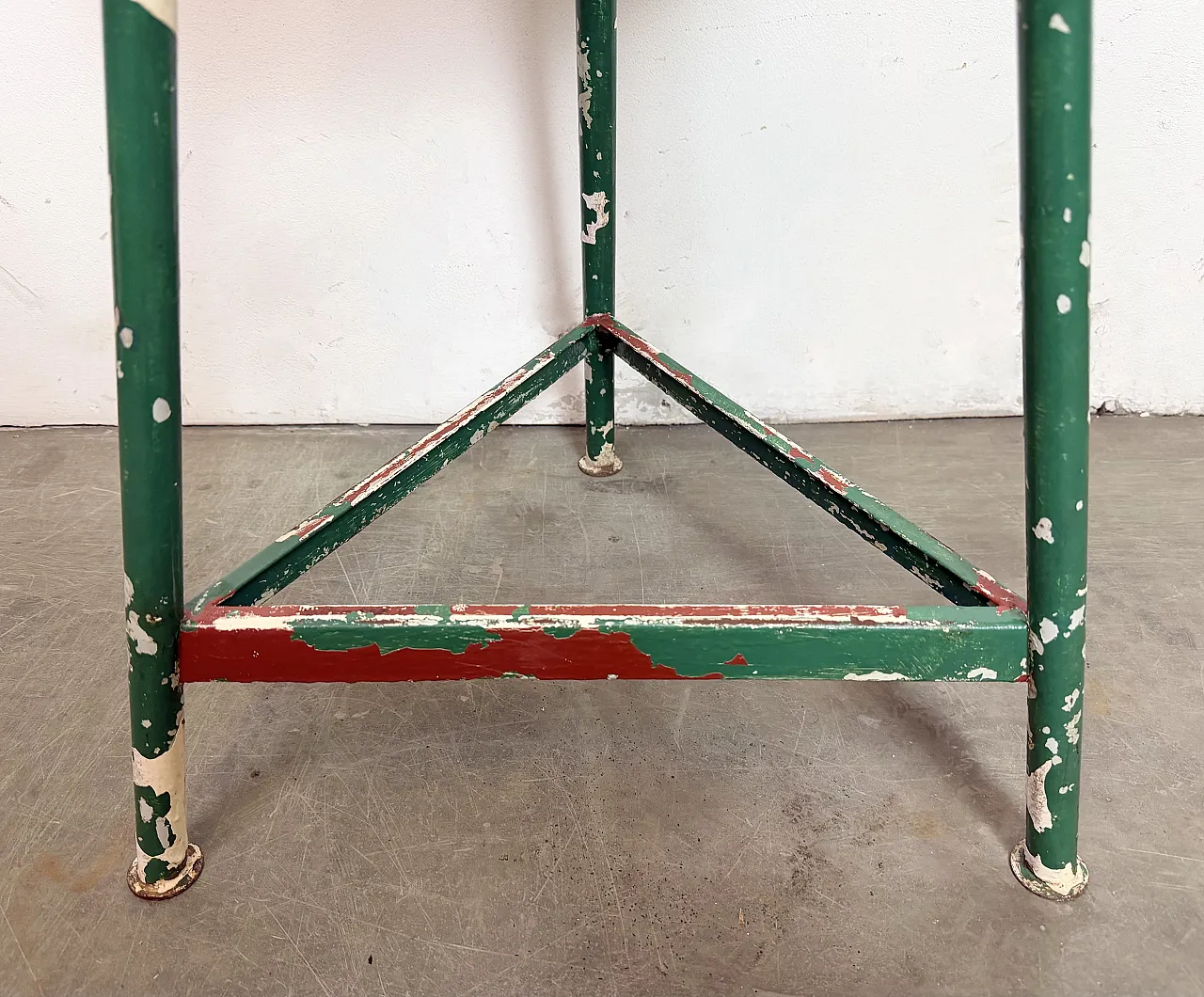 Green Industrial Workshop Stool, 1960s 11