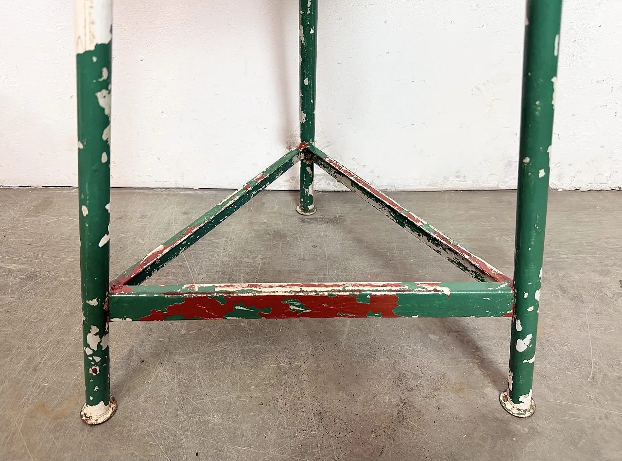 Green Industrial Workshop Stool, 1960s 13