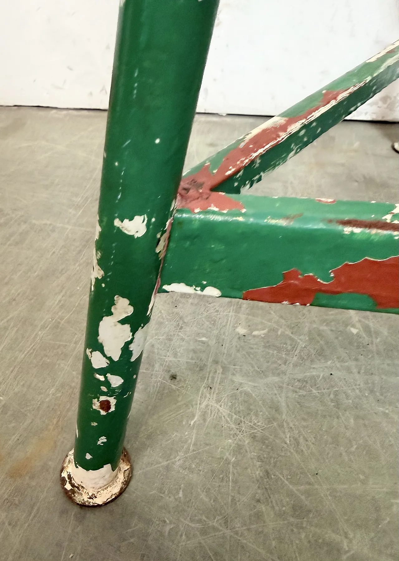 Green Industrial Workshop Stool, 1960s 14