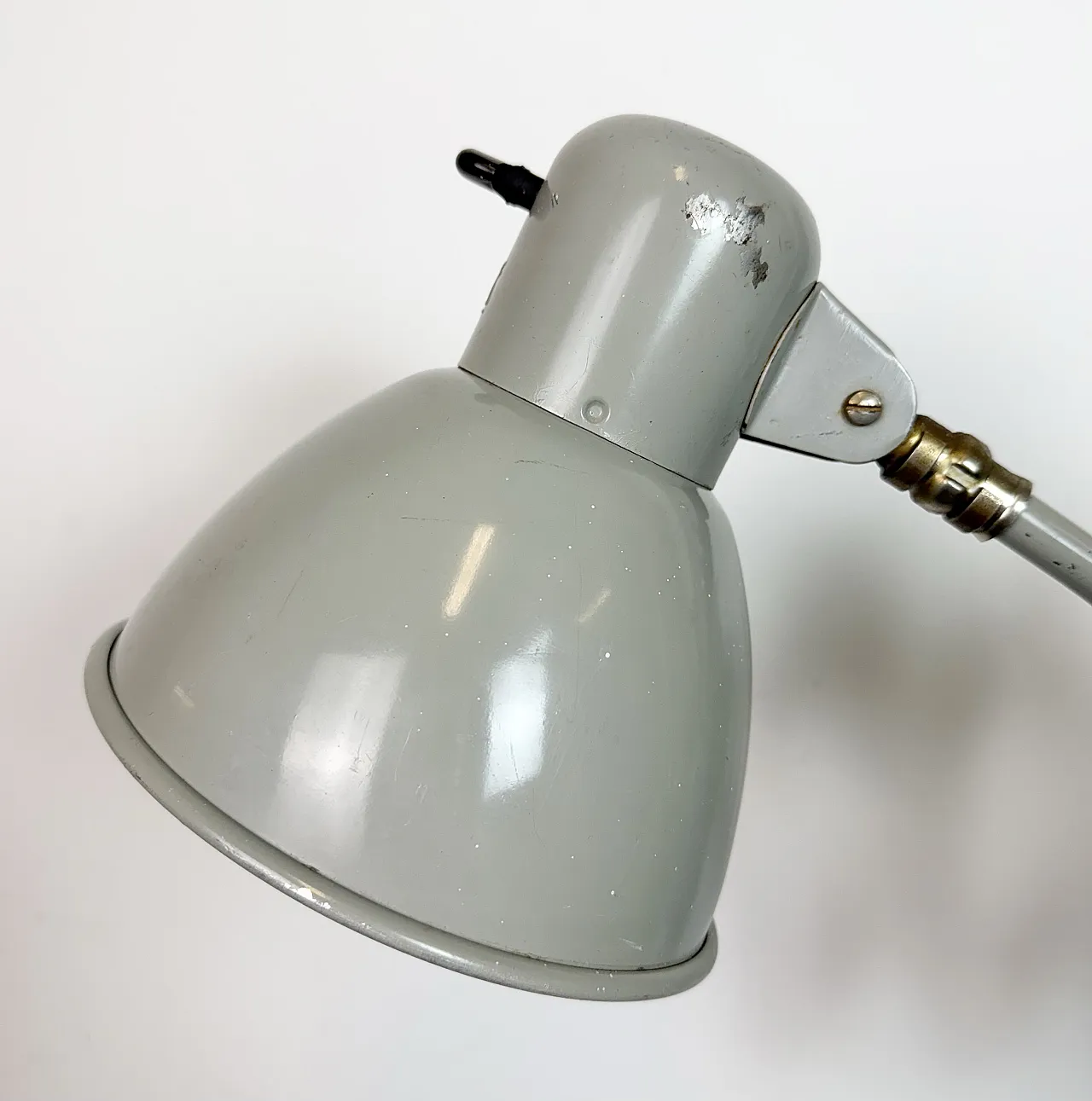 Grey German Industrial Scissor Wall Lamp from SIS, 1960s 3
