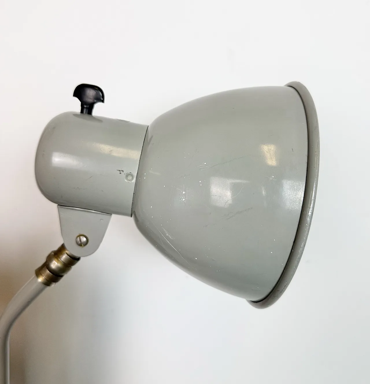 Grey German Industrial Scissor Wall Lamp from SIS, 1960s 15