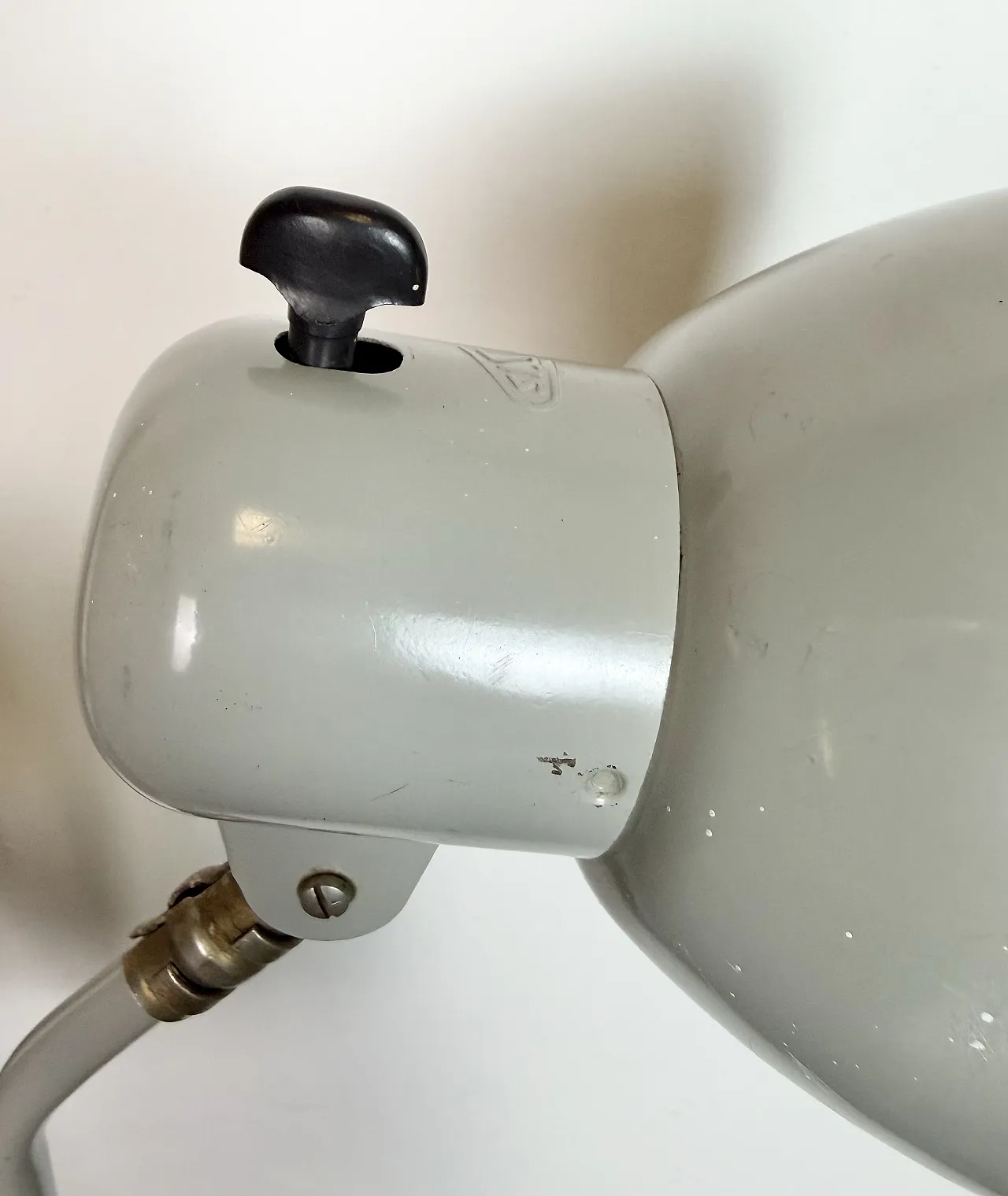 Grey German Industrial Scissor Wall Lamp from SIS, 1960s 16