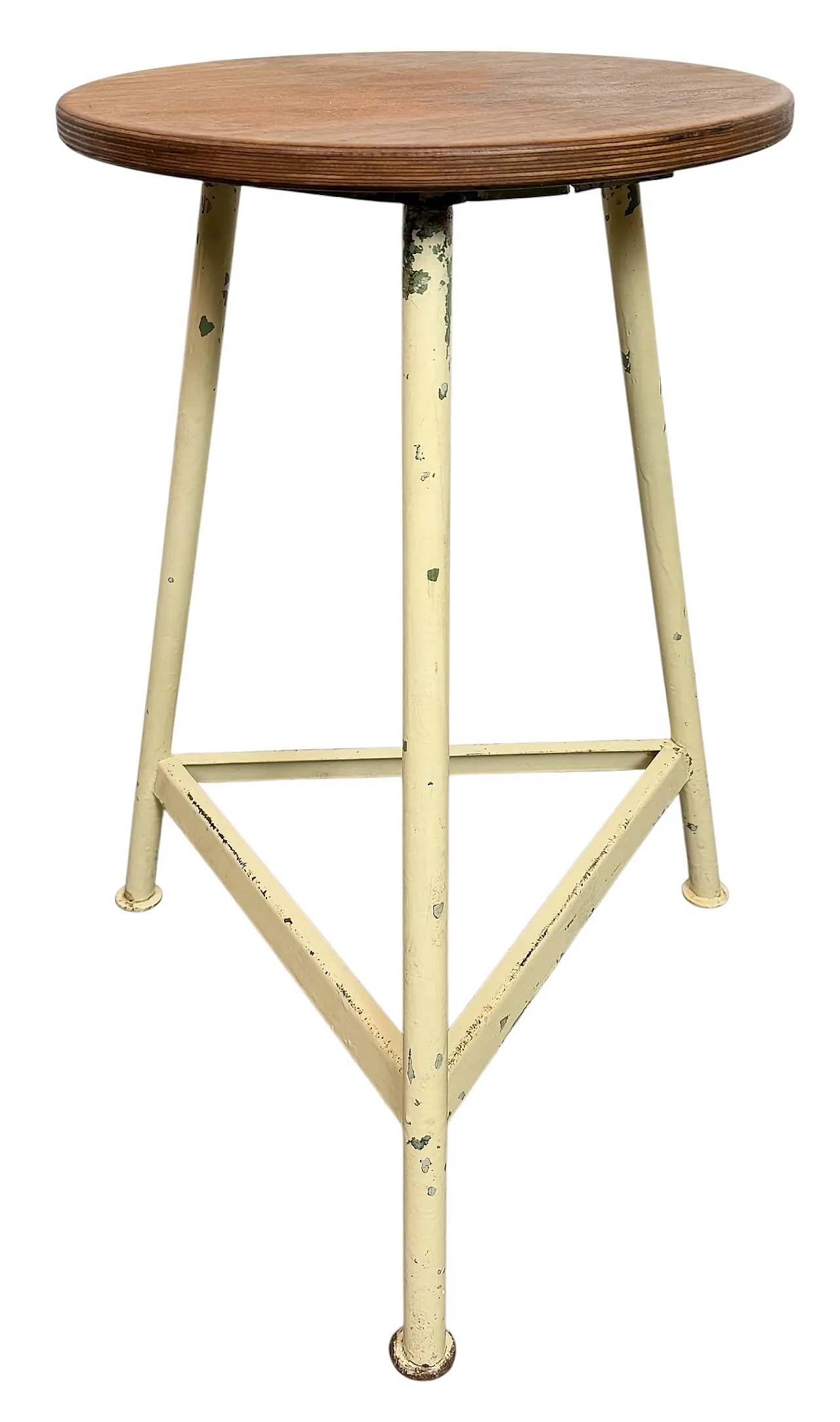 Beige Industrial Workshop Stool, 1960s 1