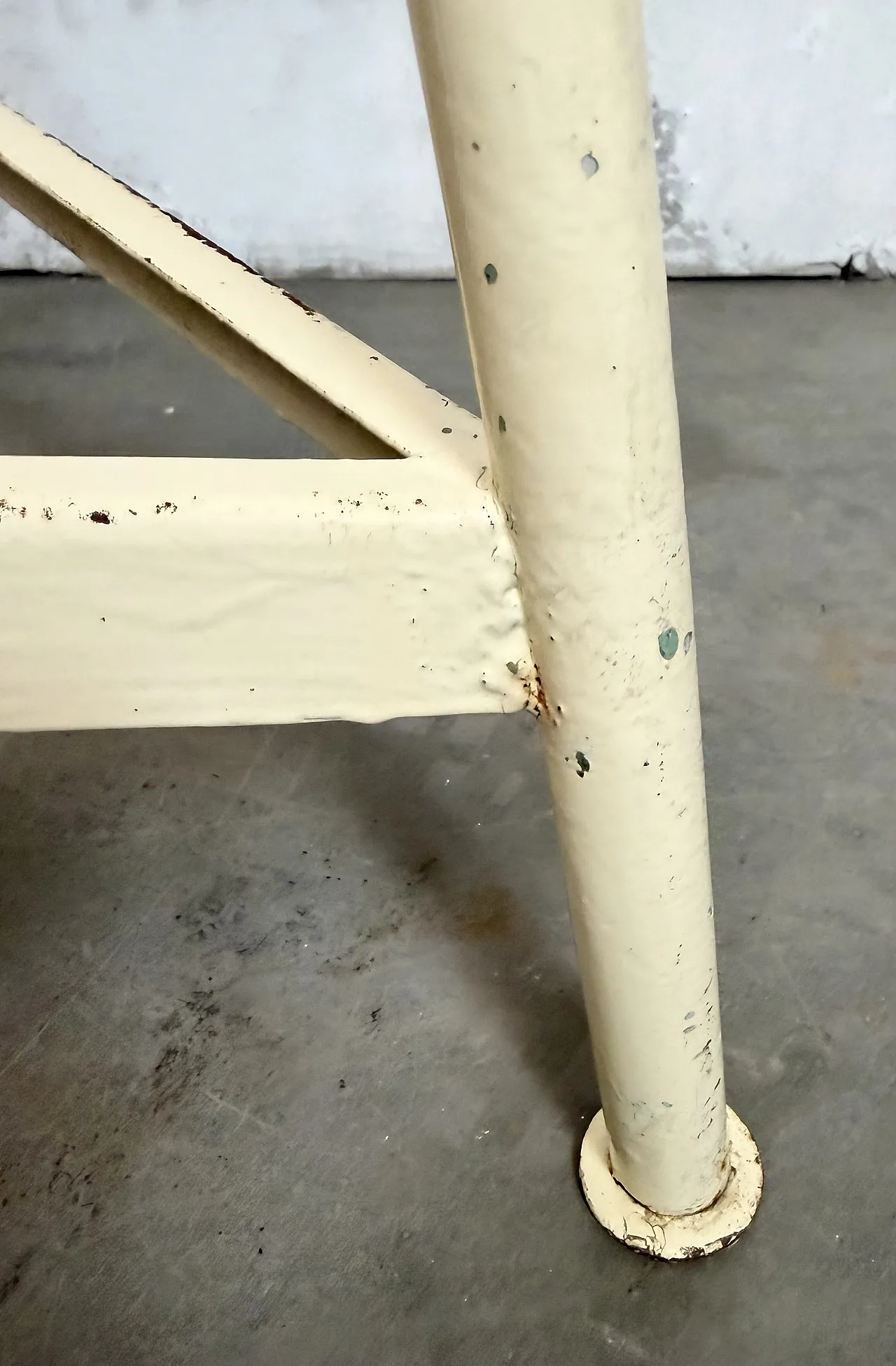 Beige Industrial Workshop Stool, 1960s 13