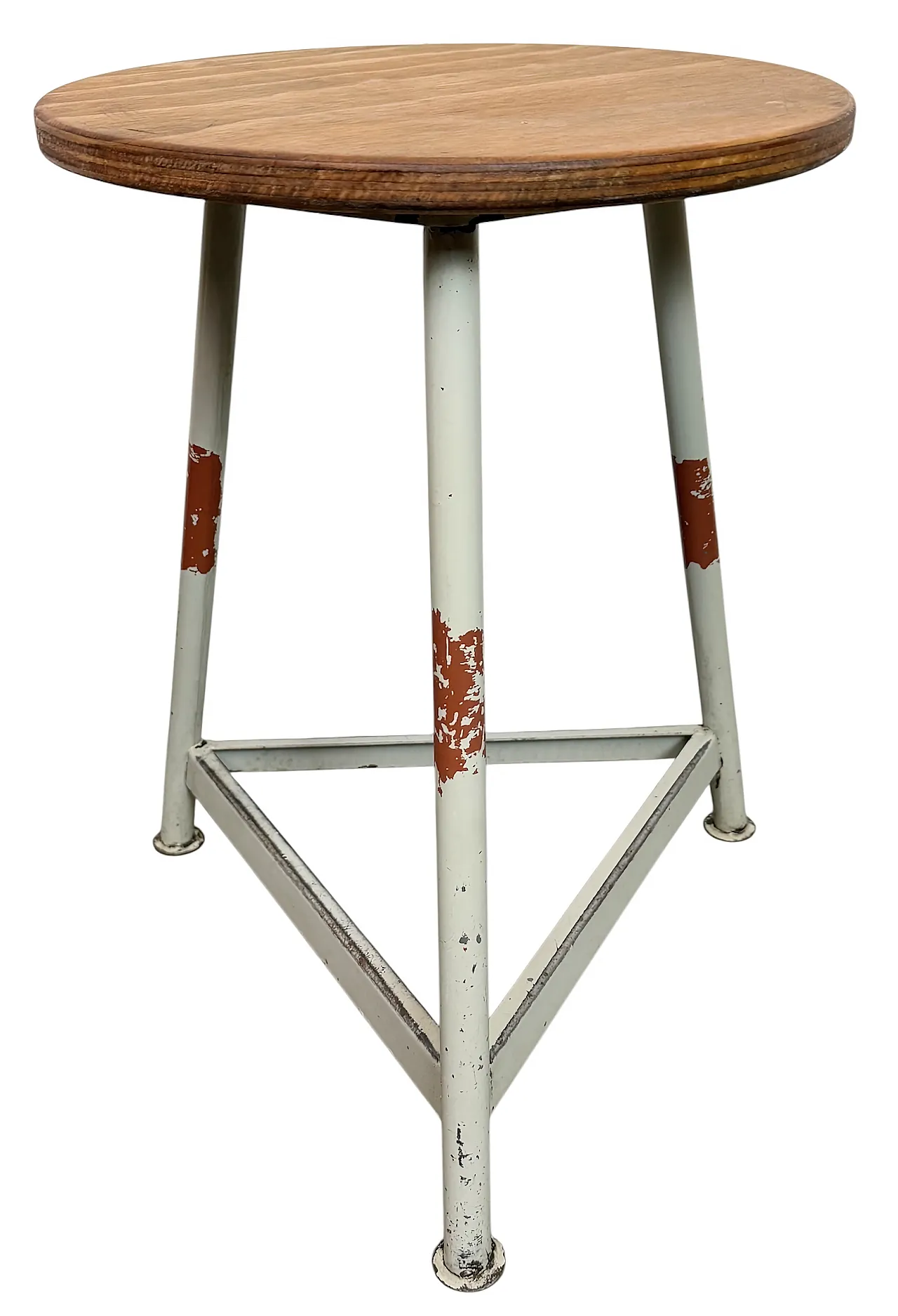 Grey Industrial Workshop Stool, 1960s 1