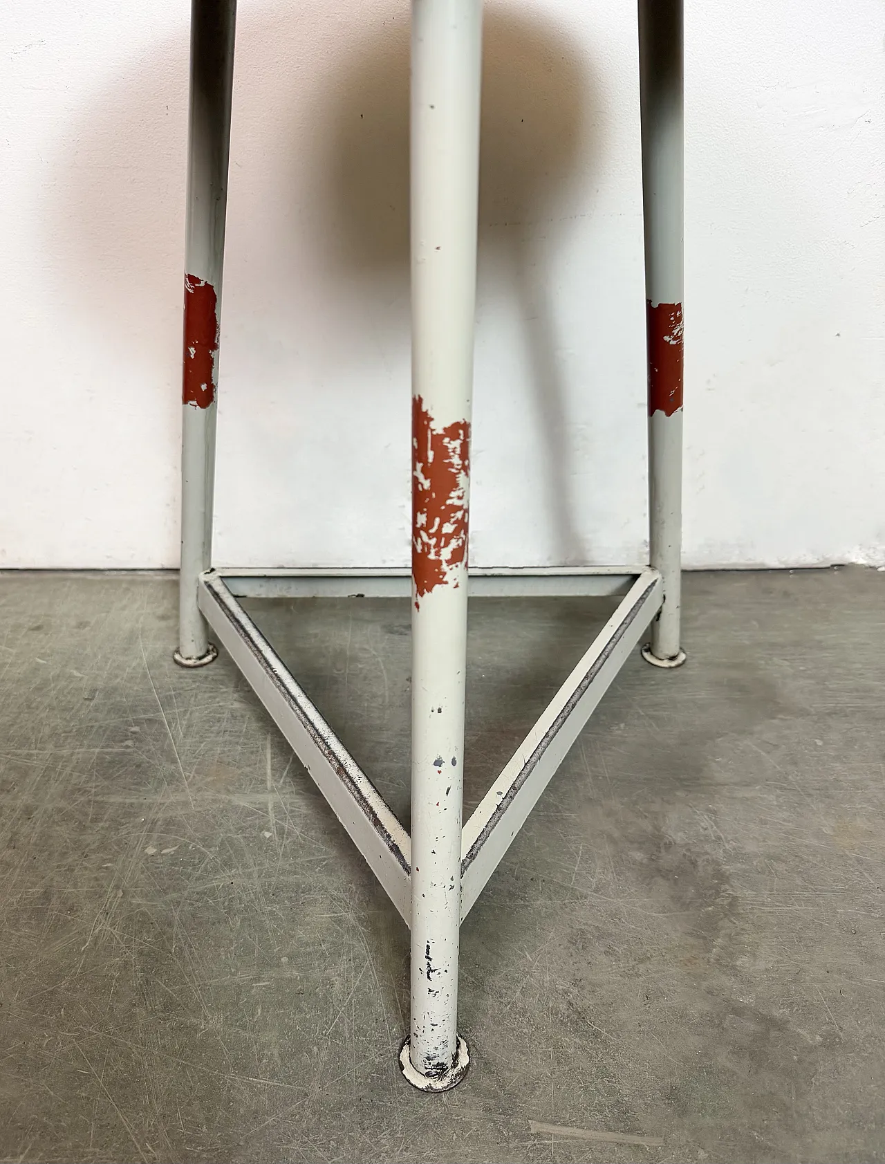 Grey Industrial Workshop Stool, 1960s 5