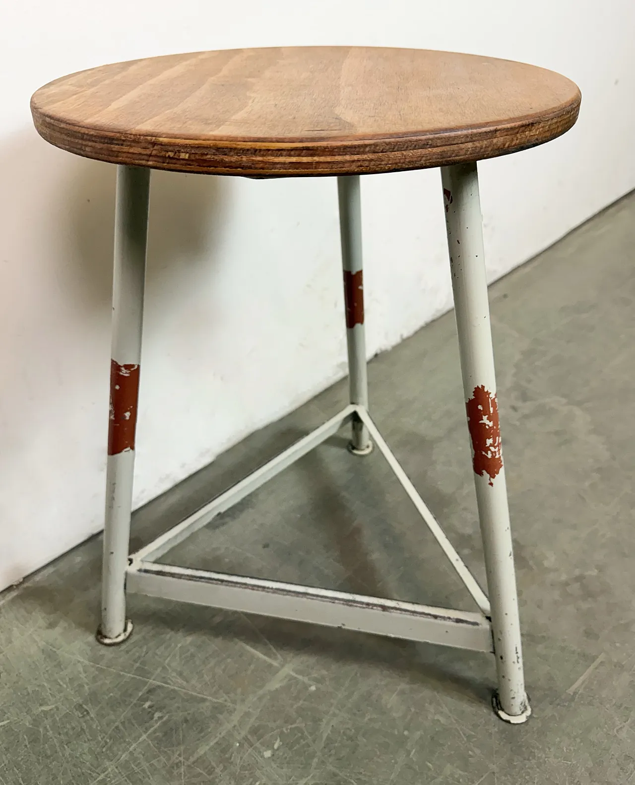 Grey Industrial Workshop Stool, 1960s 9