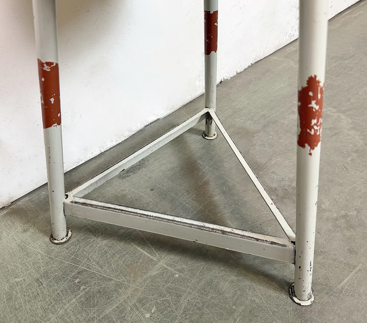 Grey Industrial Workshop Stool, 1960s 10