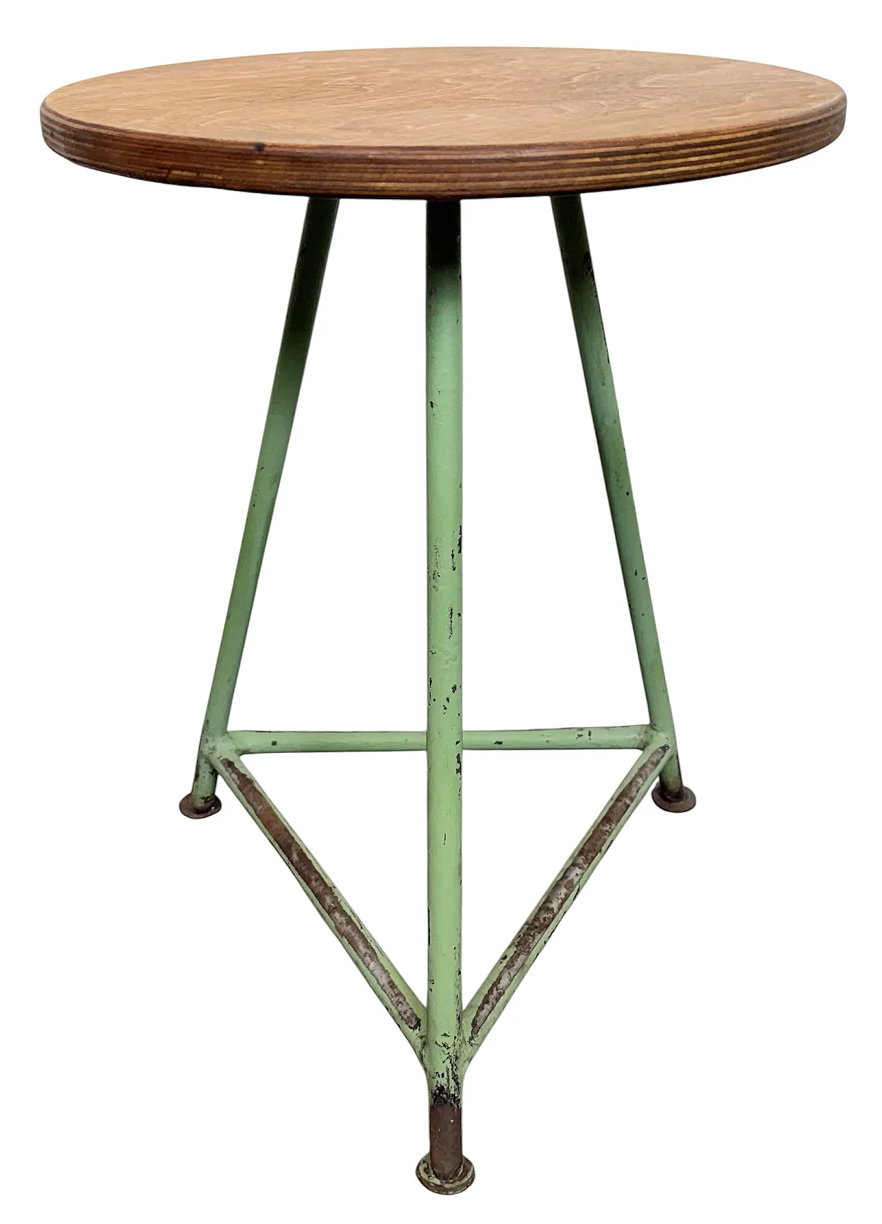 Green Industrial Workshop Stool, 1960s 1