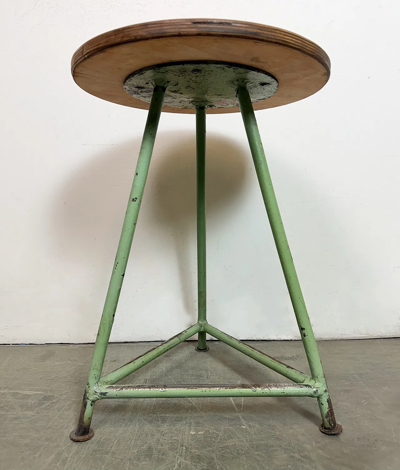 Green Industrial Workshop Stool, 1960s 14