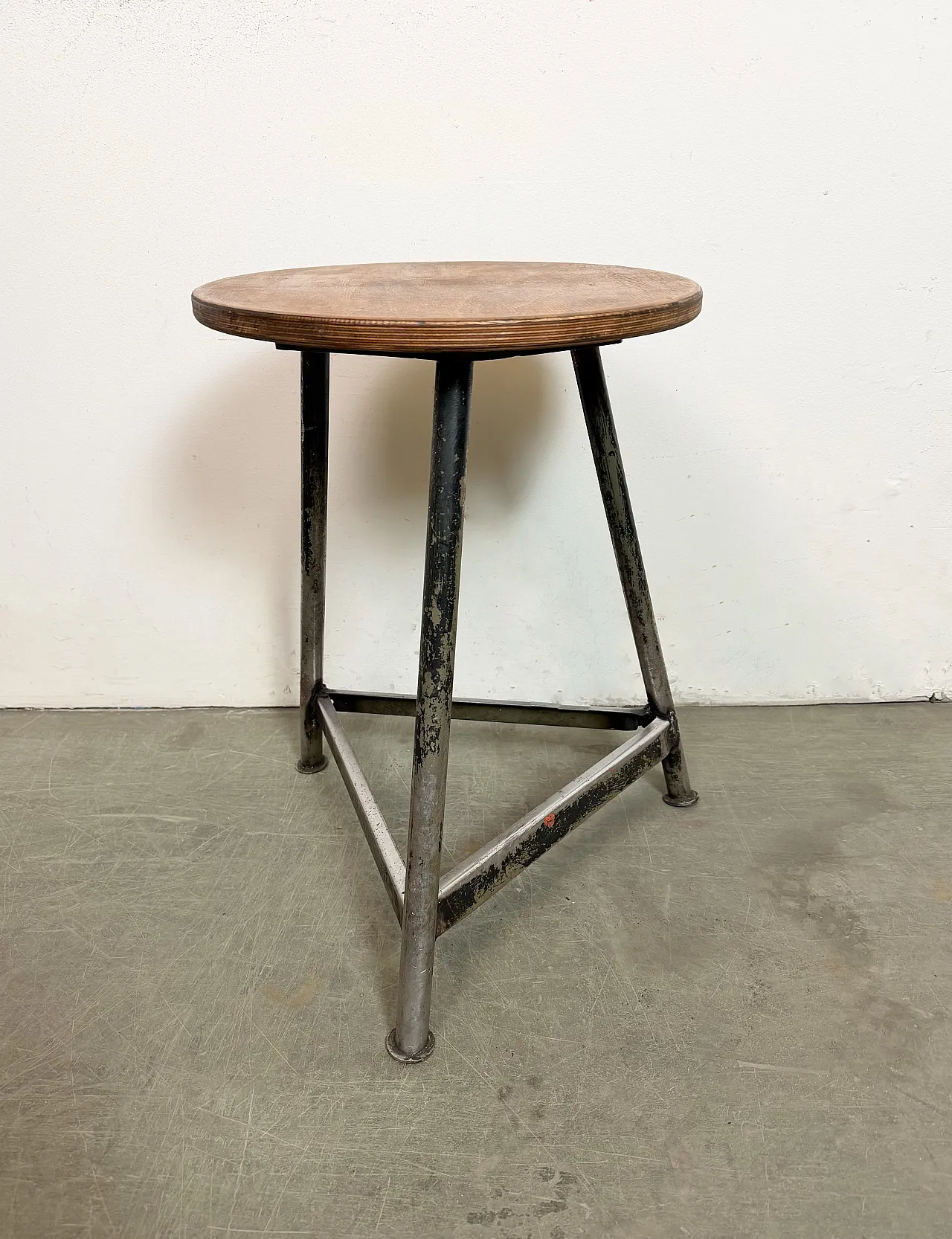 Black Industrial Workshop Stool, 1960s 2