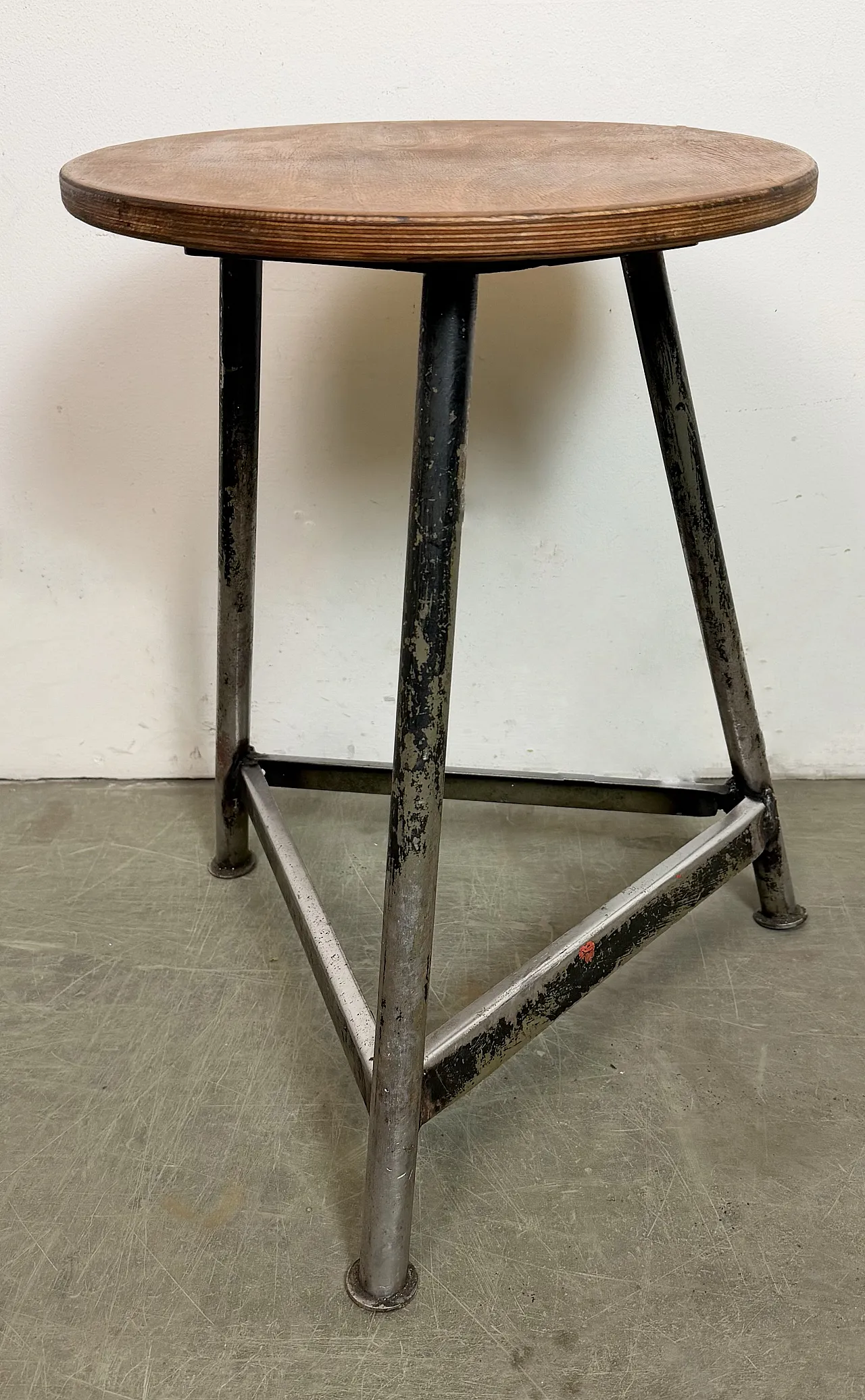 Black Industrial Workshop Stool, 1960s 3