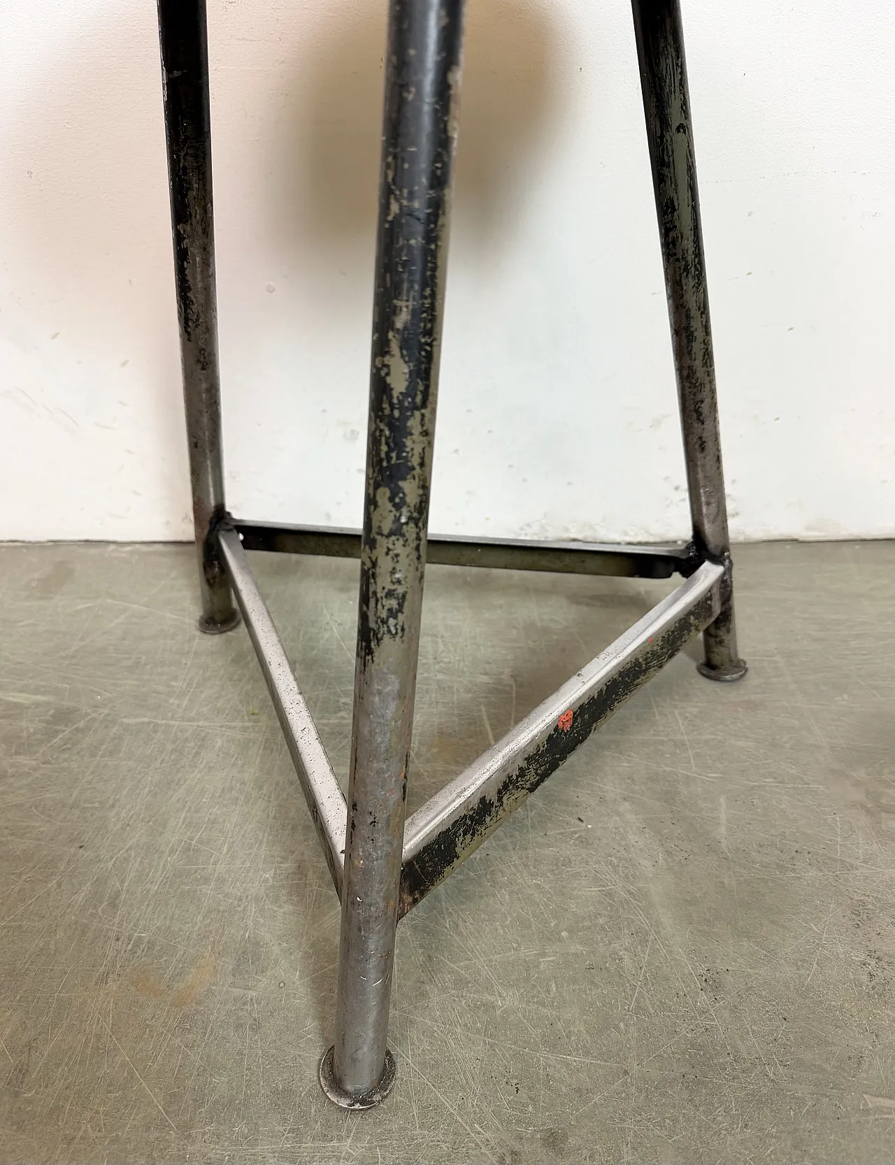 Black Industrial Workshop Stool, 1960s 5