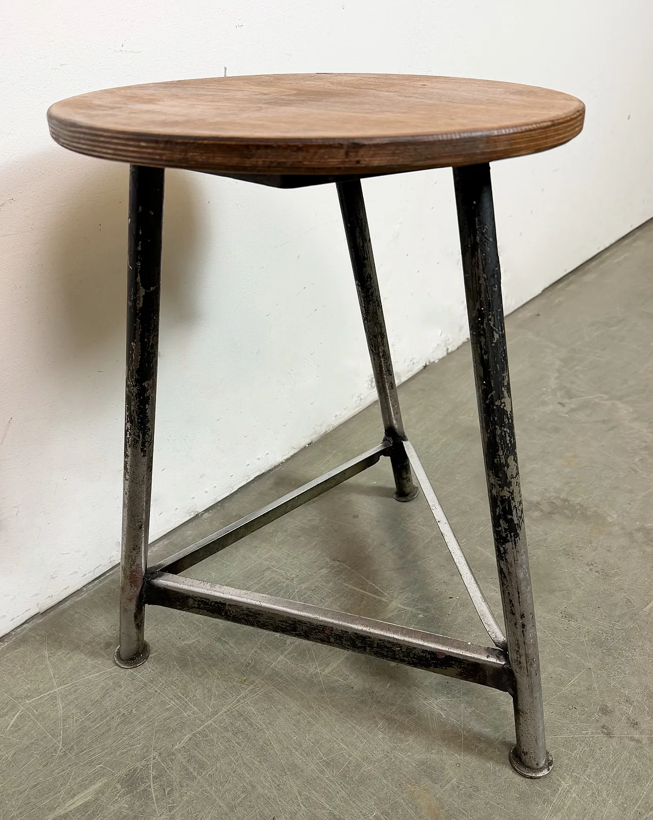 Black Industrial Workshop Stool, 1960s 8
