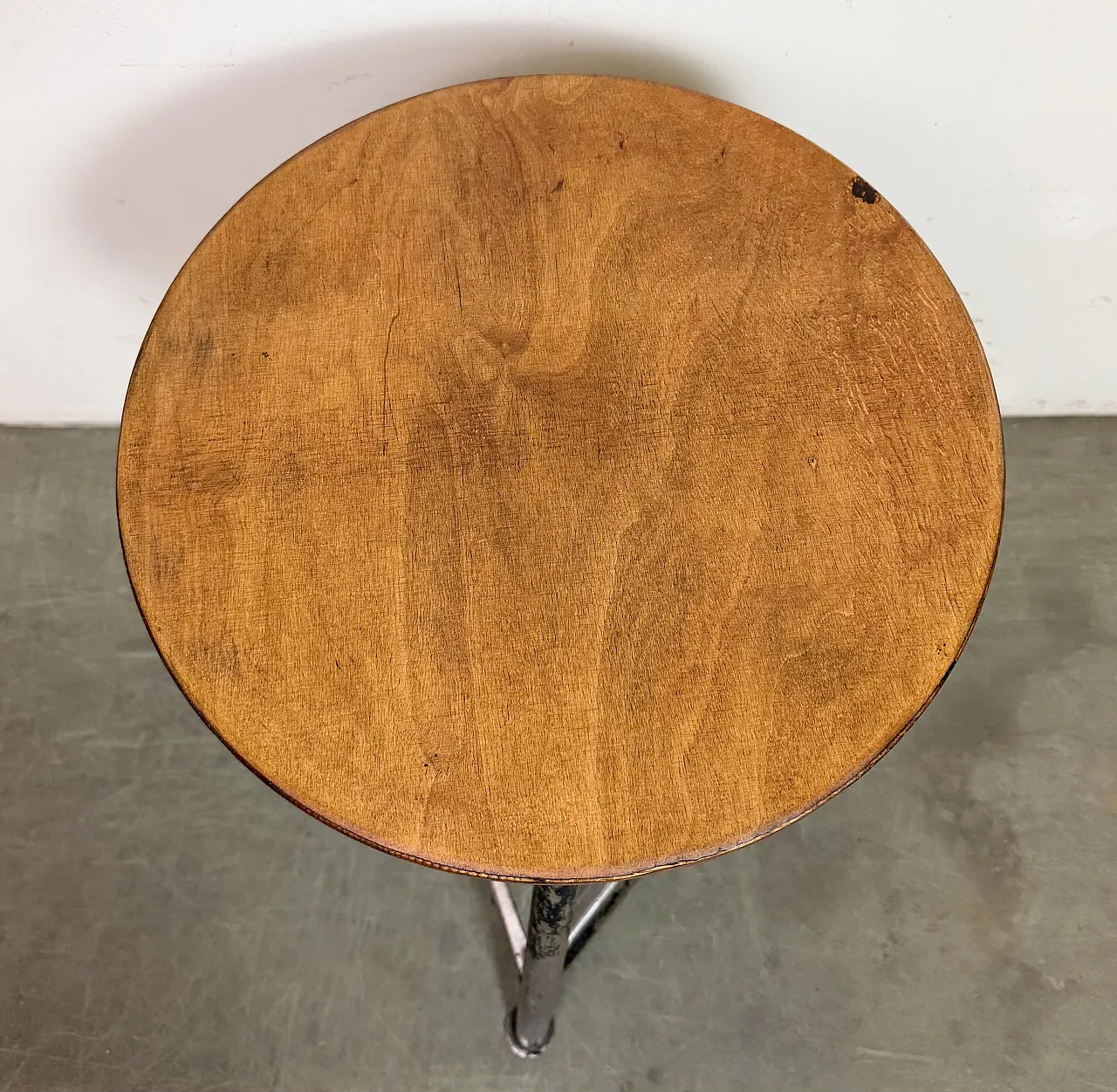 Black Industrial Workshop Stool, 1960s 9