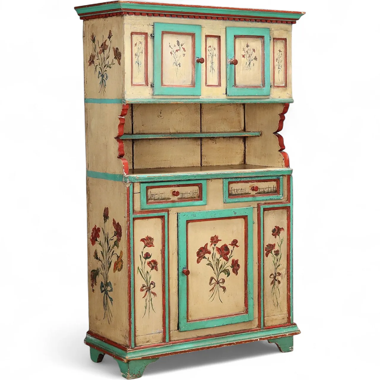 Credenza in abete laccata, '800 11