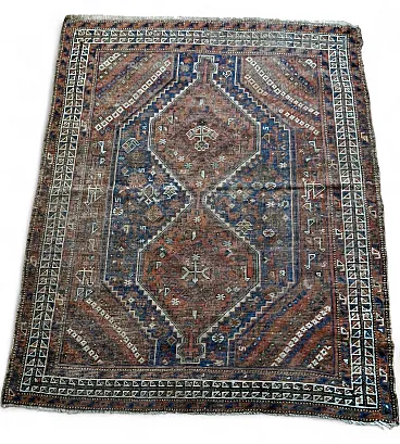 Caucasian Shirvan Medallion Rug, 19th Century