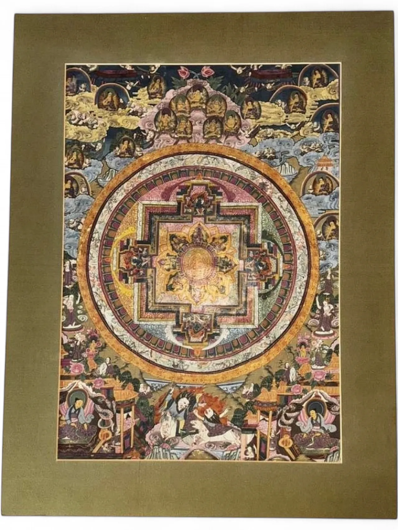 Mandala tibetano Thangka, XIX secolo 13