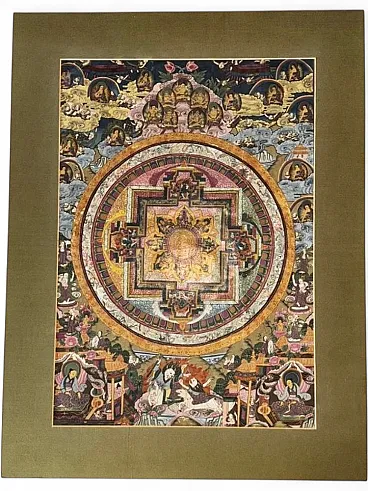 Tibetan mandala Thangka, 19th century