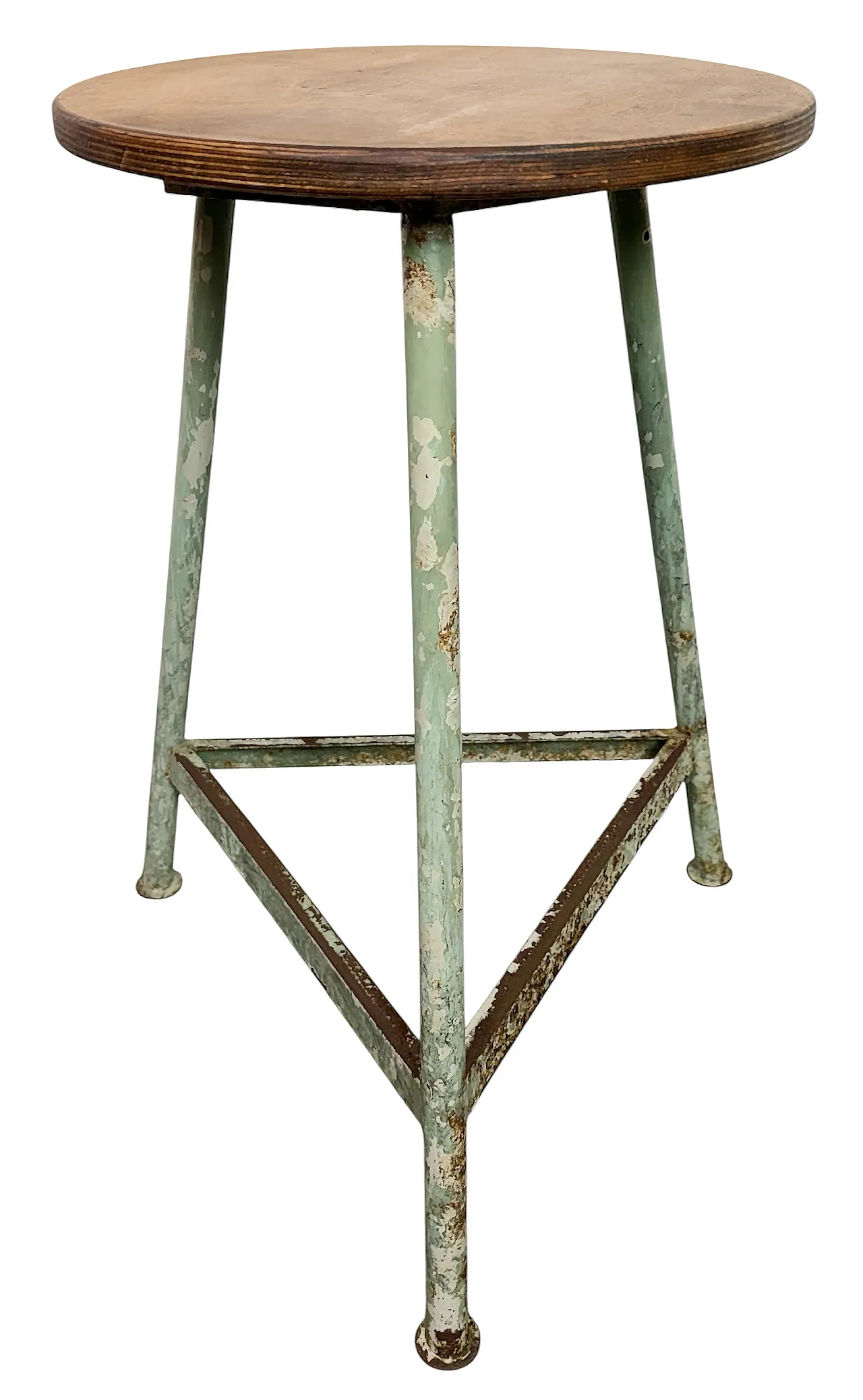 Green Industrial Workshop Stool, 1960s 1