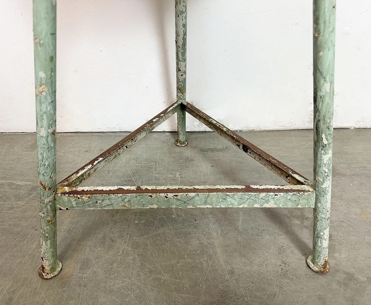 Green Industrial Workshop Stool, 1960s 11