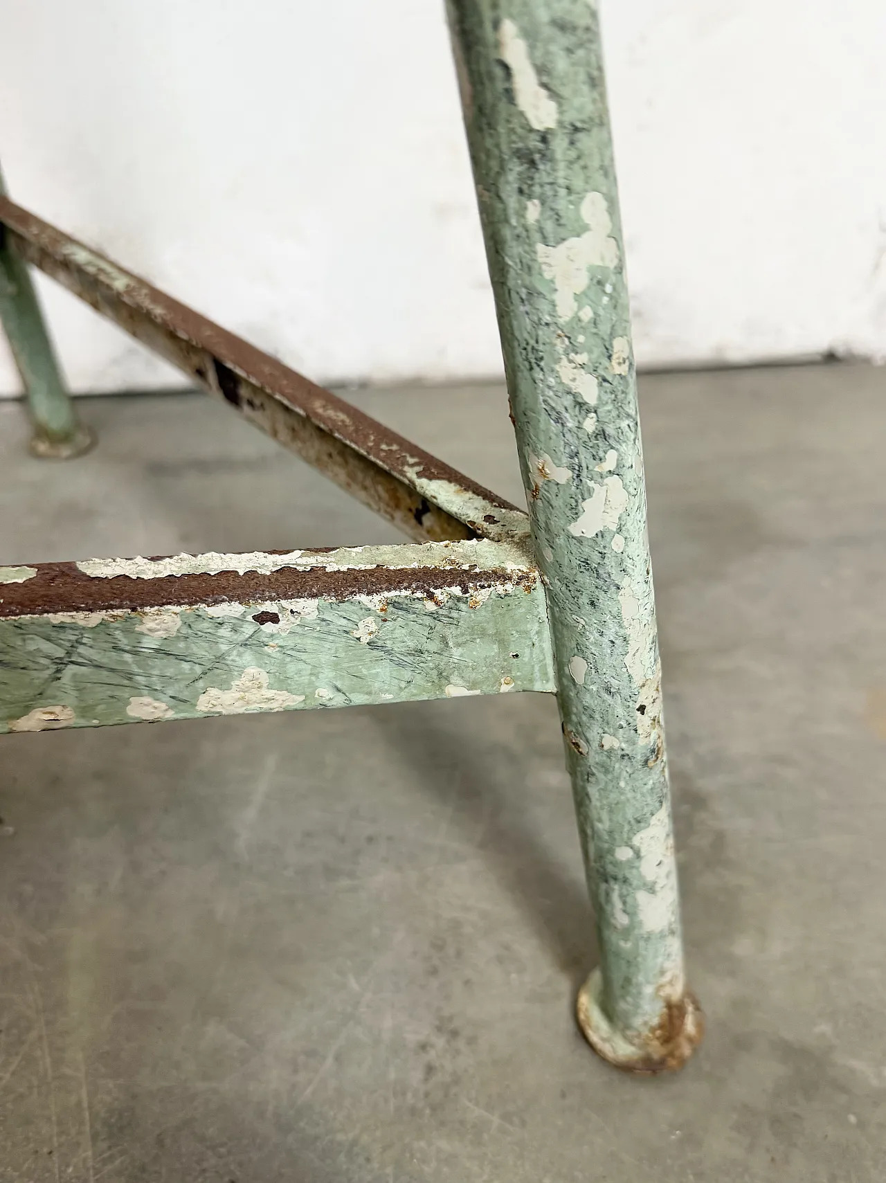 Green Industrial Workshop Stool, 1960s 12