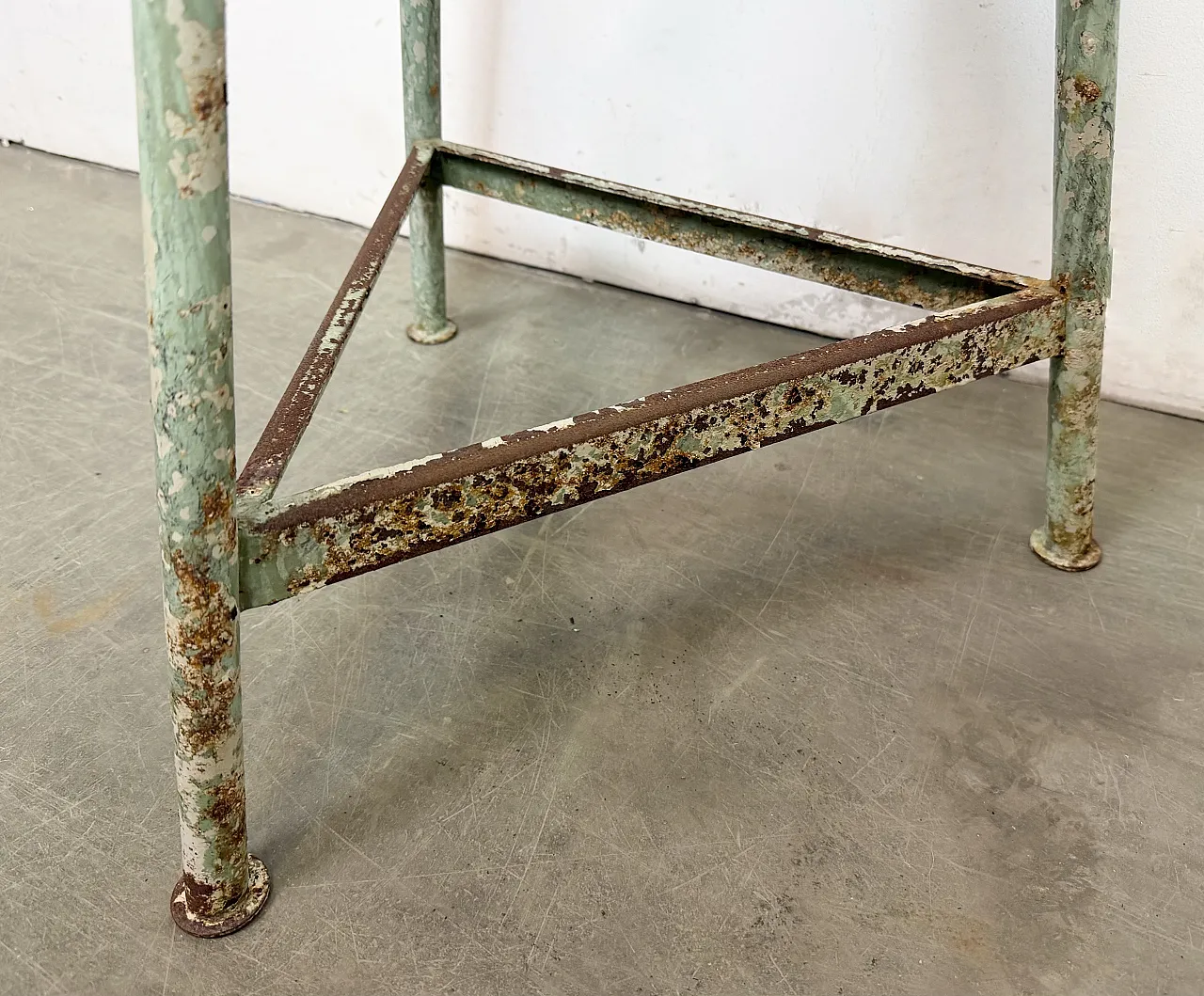 Green Industrial Workshop Stool, 1960s 14