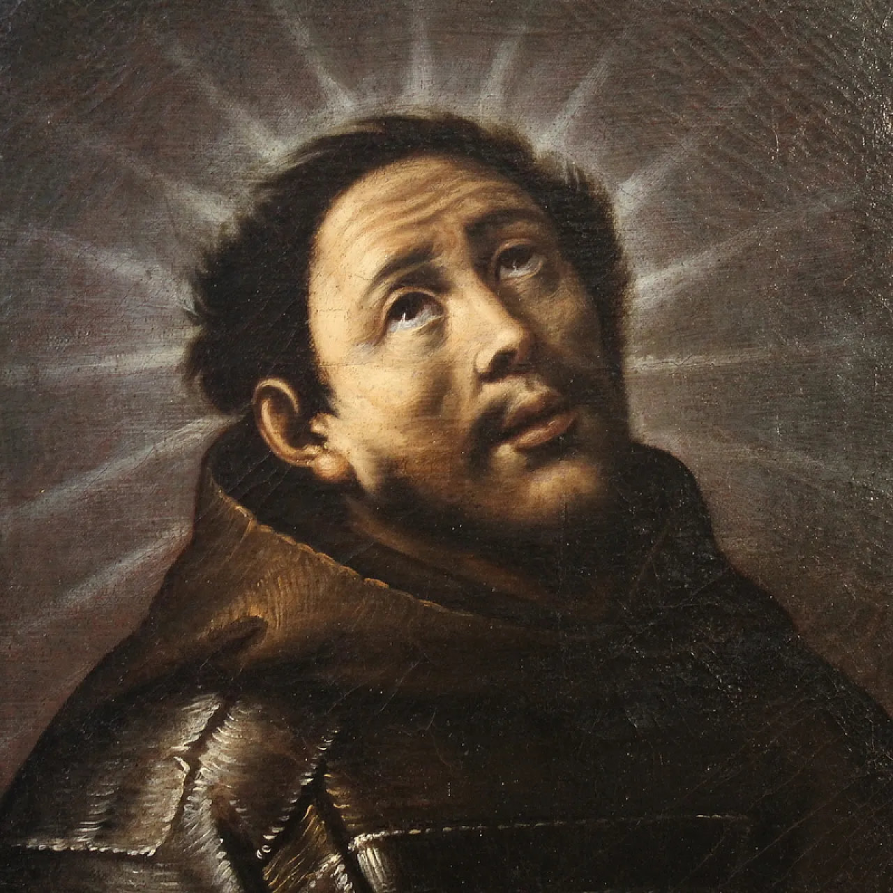 Italian painting Ecstasy of Saint Francis, 18th century 3
