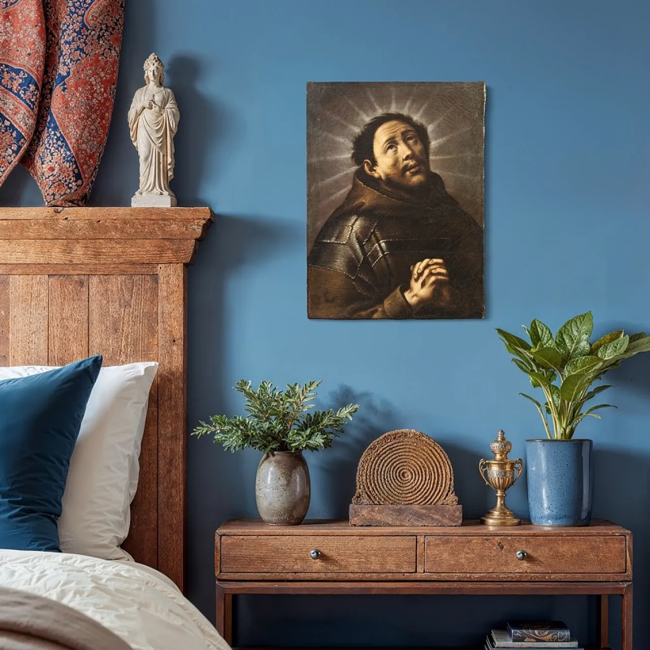 Italian painting Ecstasy of Saint Francis, 18th century 6