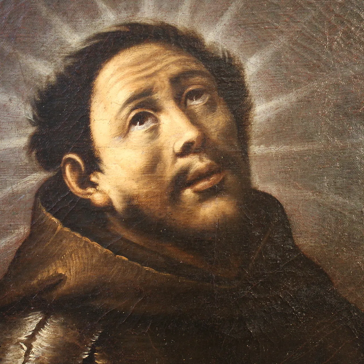 Italian painting Ecstasy of Saint Francis, 18th century 9