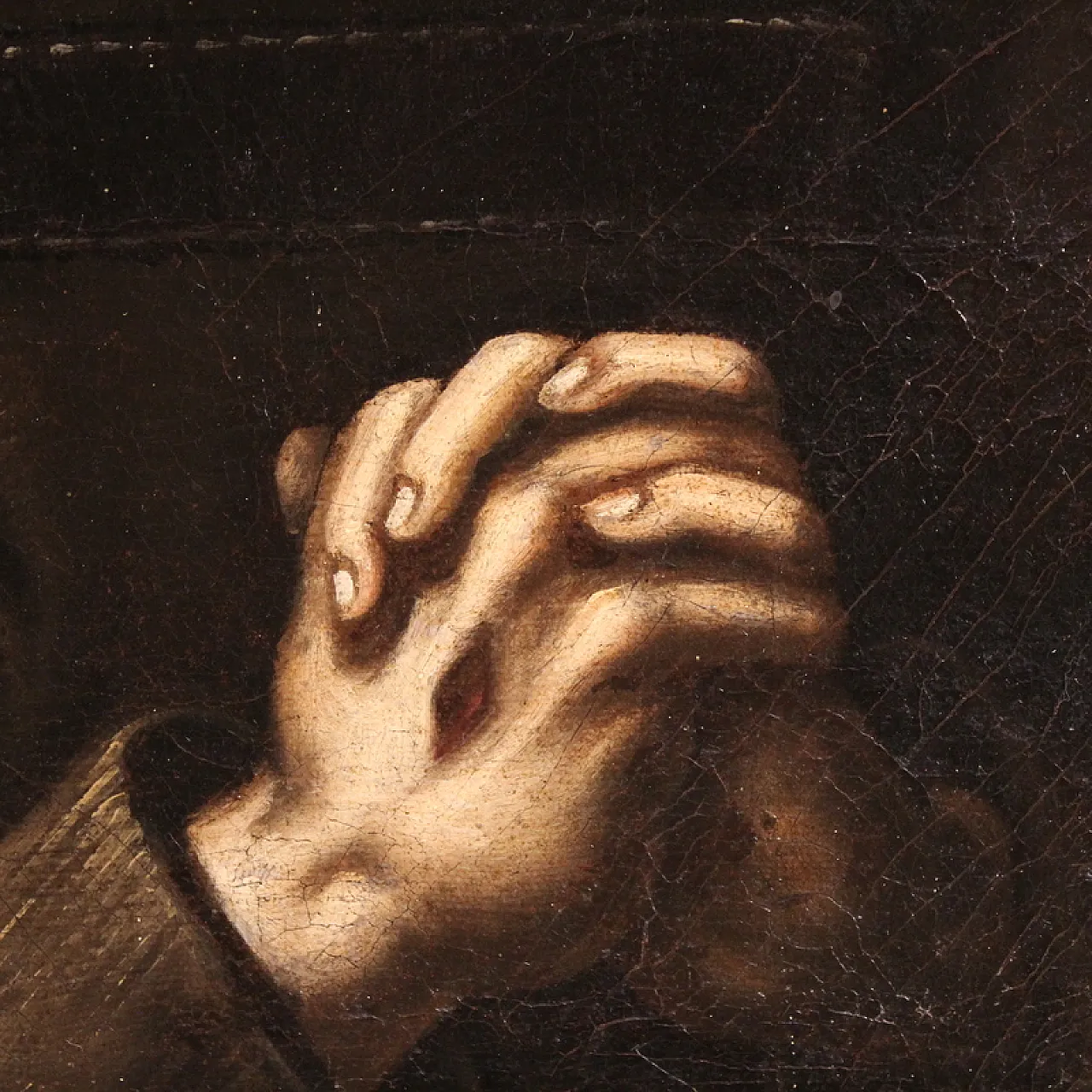 Italian painting Ecstasy of Saint Francis, 18th century 11