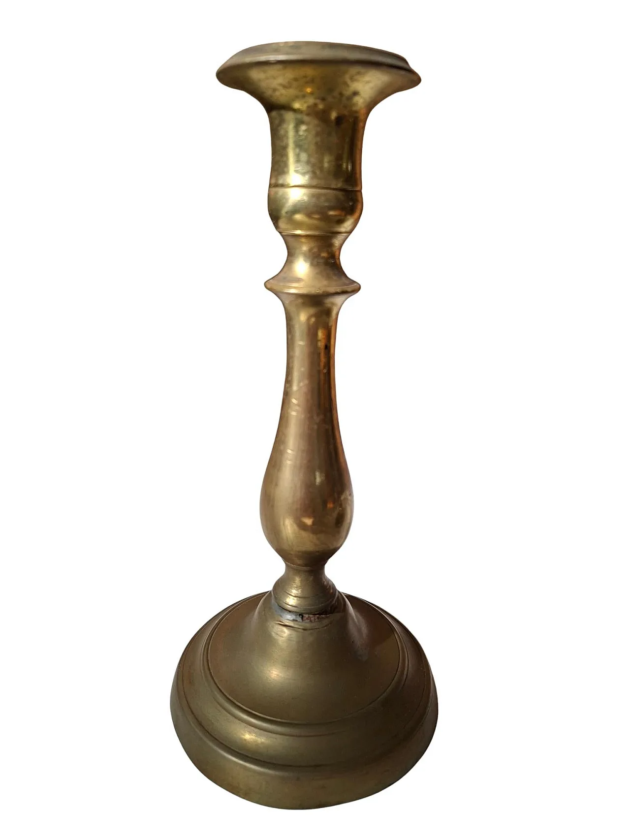 Pair of brass candelabra, '900 4