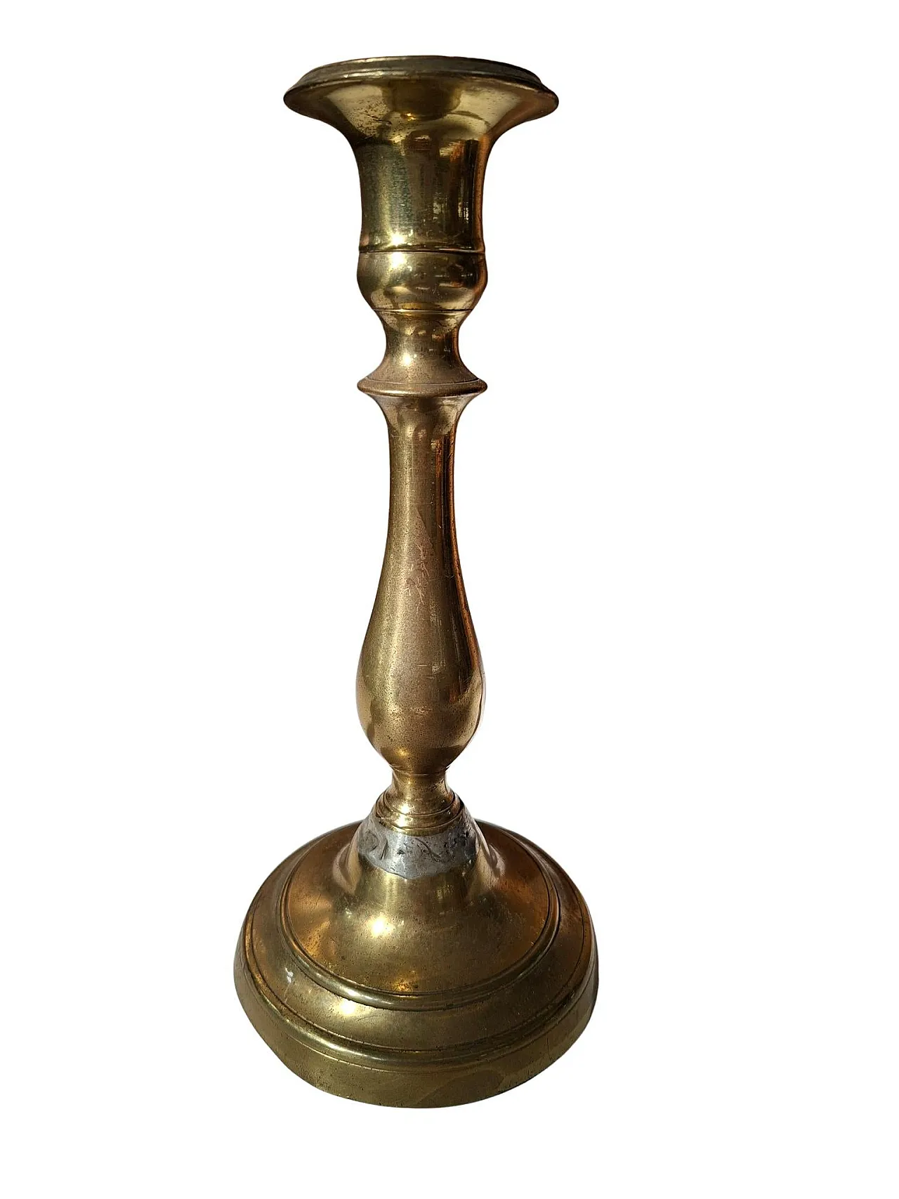 Pair of brass candelabra, '900 6