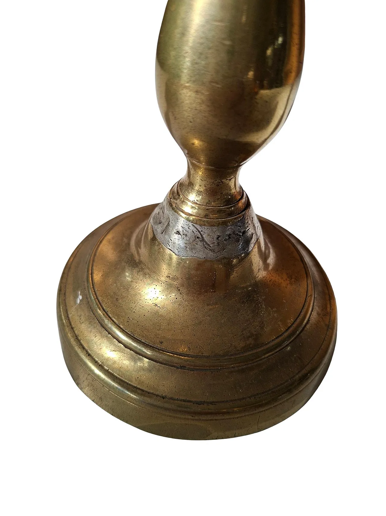 Pair of brass candelabra, '900 7