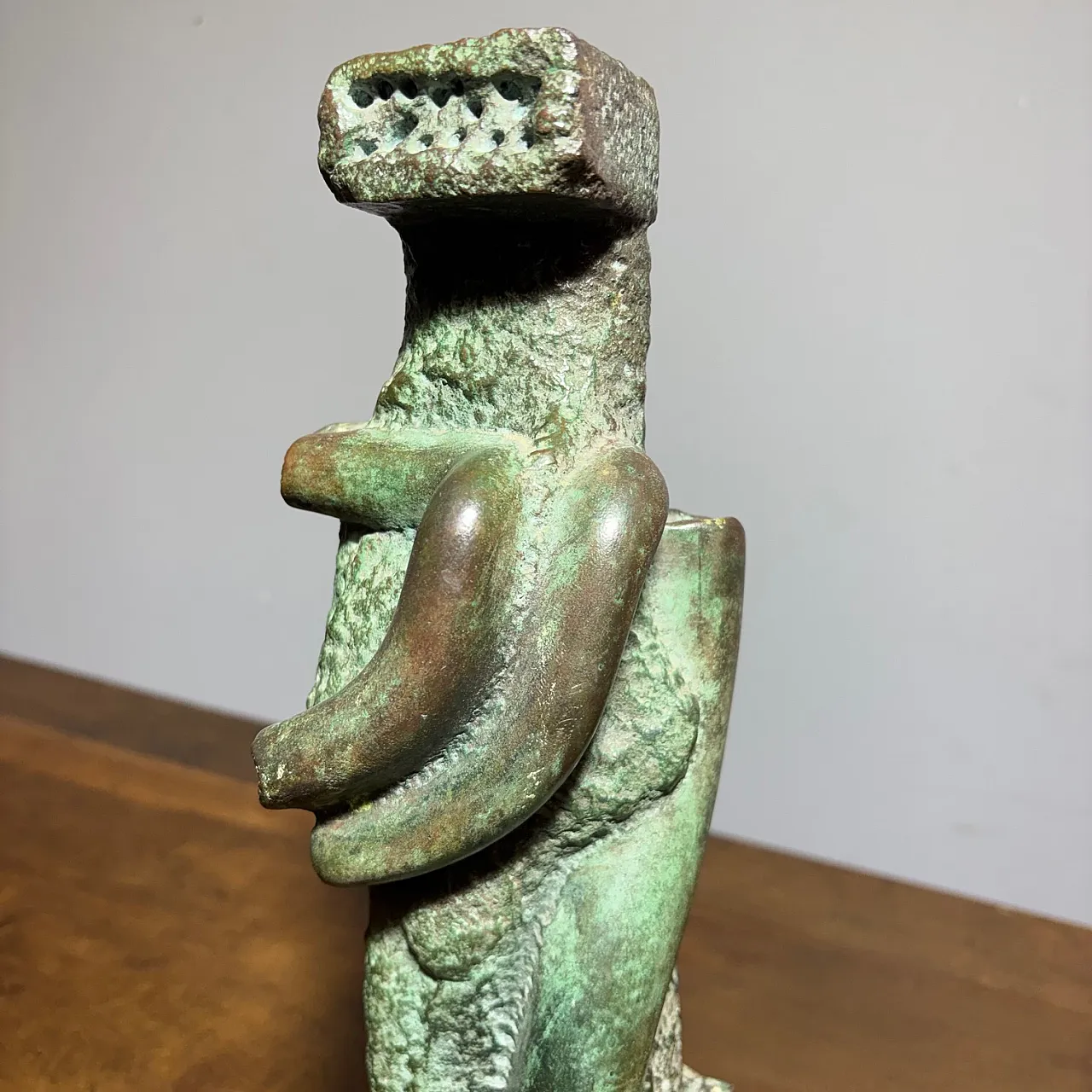 Bronze sculpture totem Horst BoHm Kronach. Germany, 70s 2