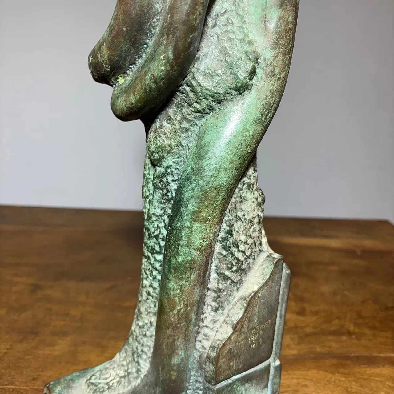 Bronze sculpture totem Horst BoHm Kronach. Germany, 70s 7