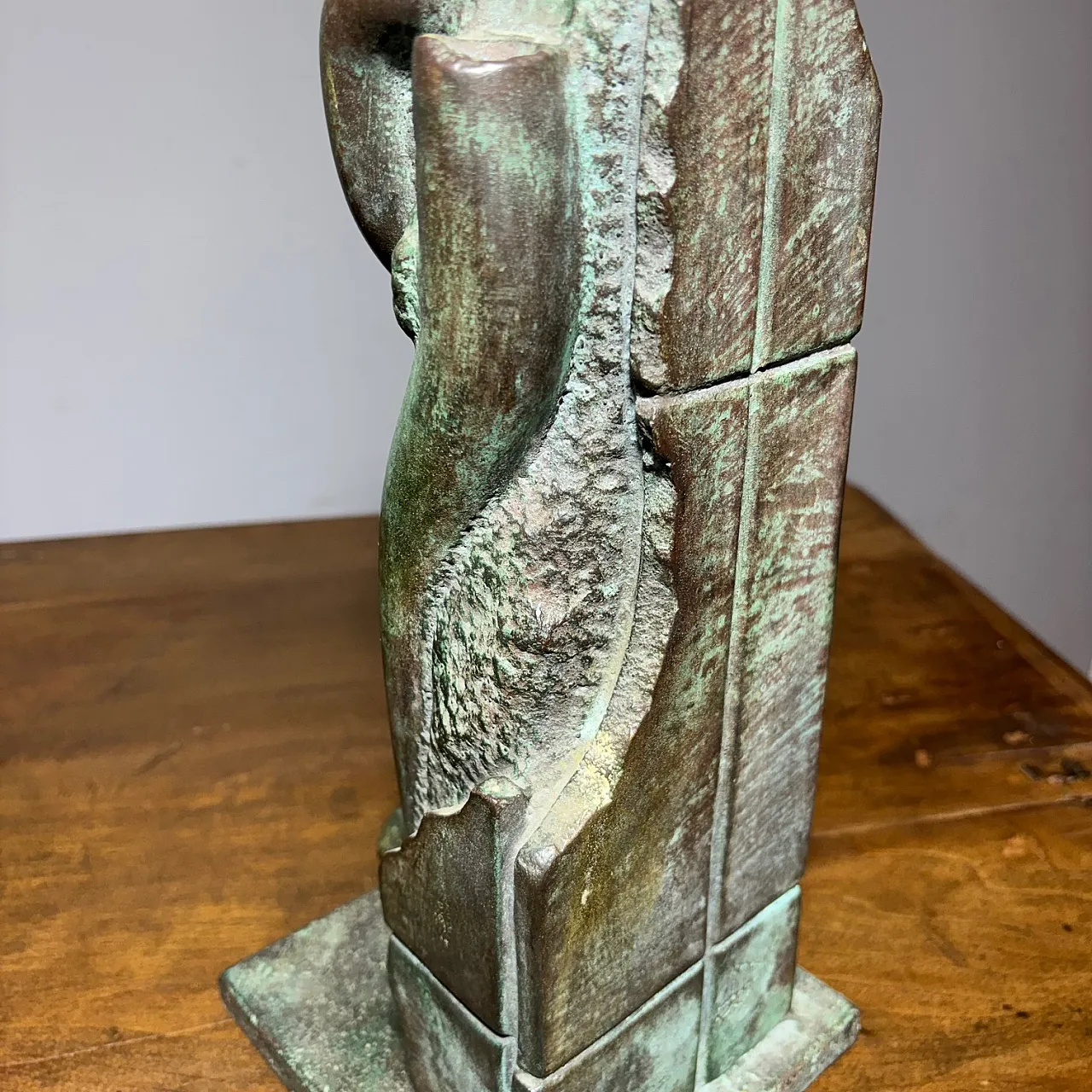 Bronze sculpture totem Horst BoHm Kronach. Germany, 70s 12