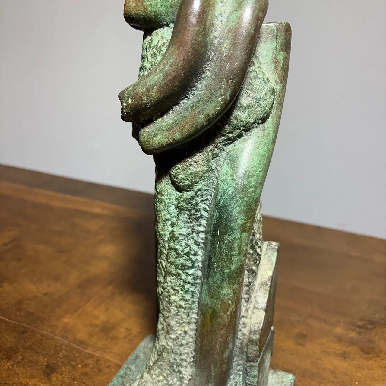 Bronze sculpture totem Horst BoHm Kronach. Germany, 70s 19