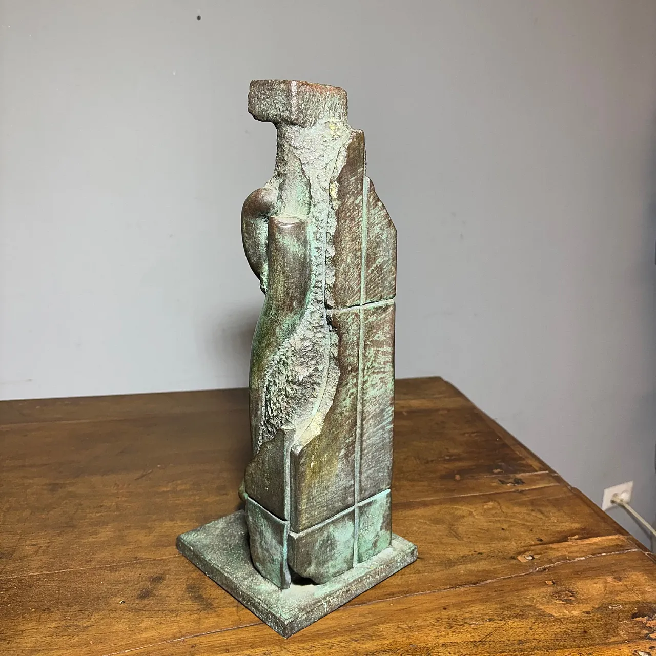 Bronze sculpture totem Horst BoHm Kronach. Germany, 70s 26