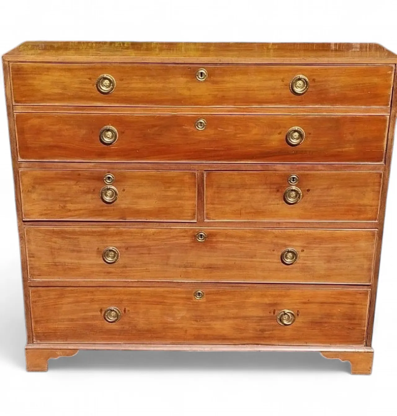 Cassettiera con scrittoio a ribalta in mogano Giorgio III, '800 19