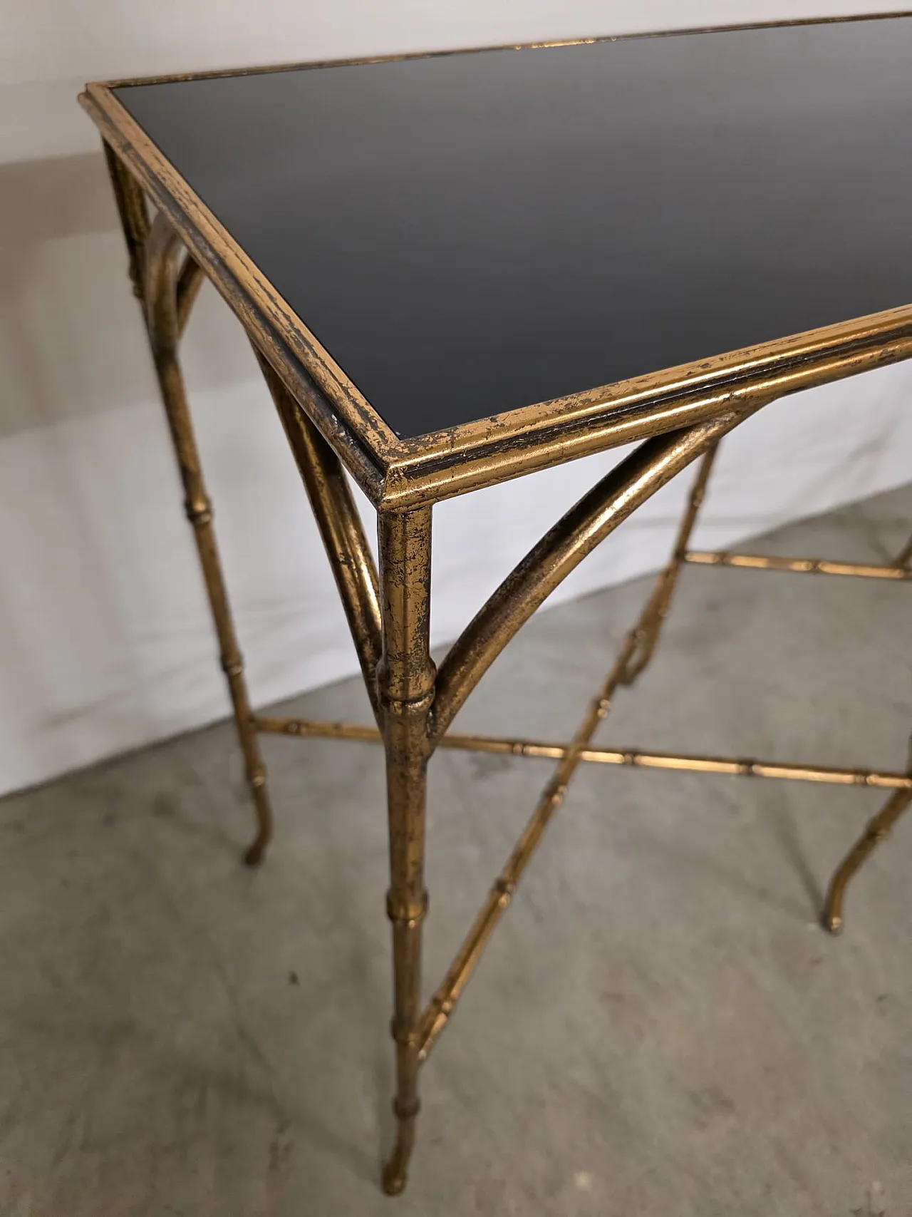 Hollywood Regency console designed by Maison Jansen, 80s 1