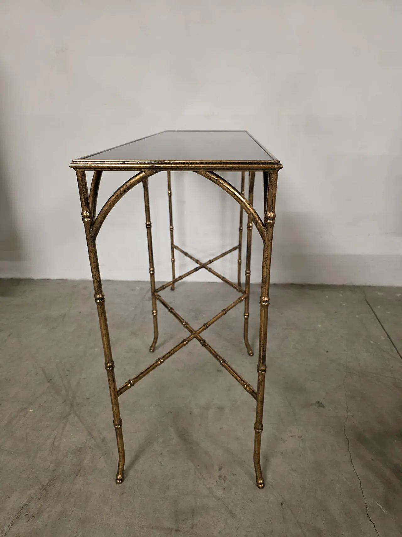 Hollywood Regency console designed by Maison Jansen, 80s 2